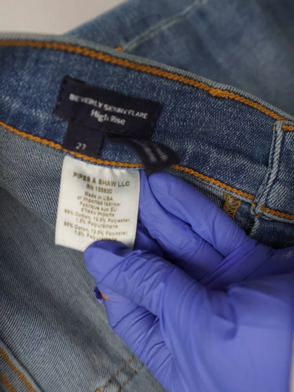 Veronica Beard Beverly High Waist Skinny Flare Leg Jeans Size 27 - Picture 9 of 13